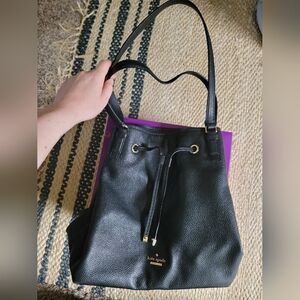 Kate Spade black pebble leather purse